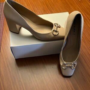 Anne Klein Women's Nude Block Heel Shoes